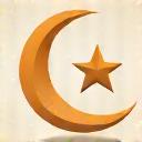 Sleep icon: A serene moon and stars